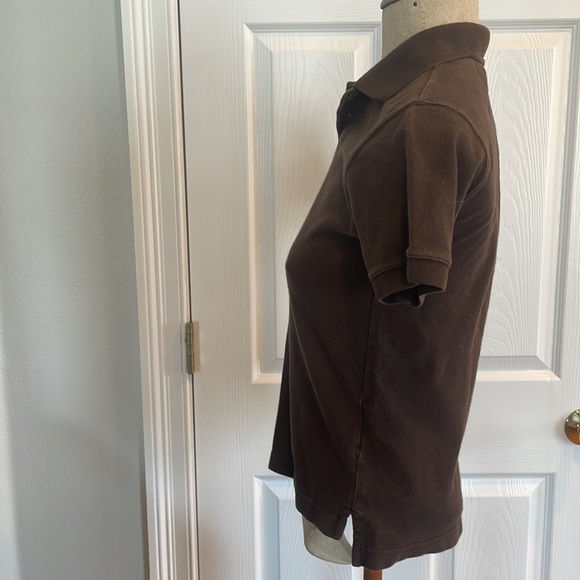 Vintage wash brown polo top girls - Picture 7 of 11